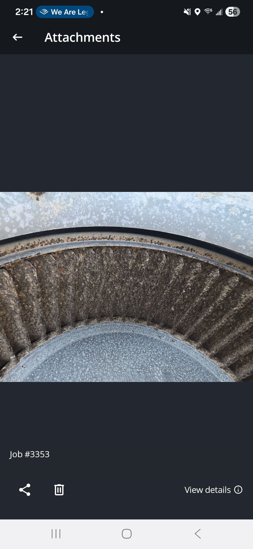 A Bad blower wheel was killing this system's airflow image