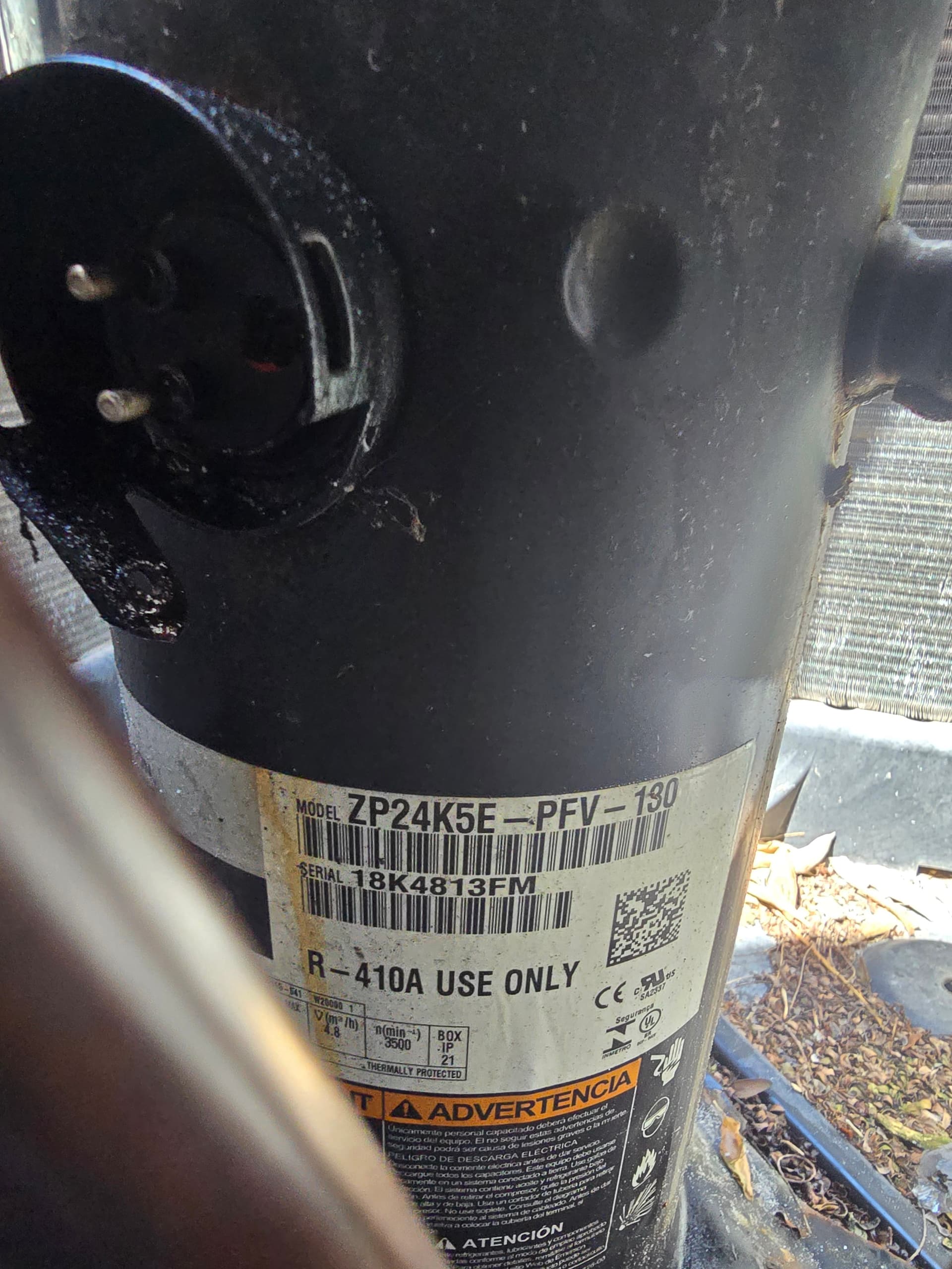 Failed Compressor Terminal and Lost Refrigerant Fixed Same Day image