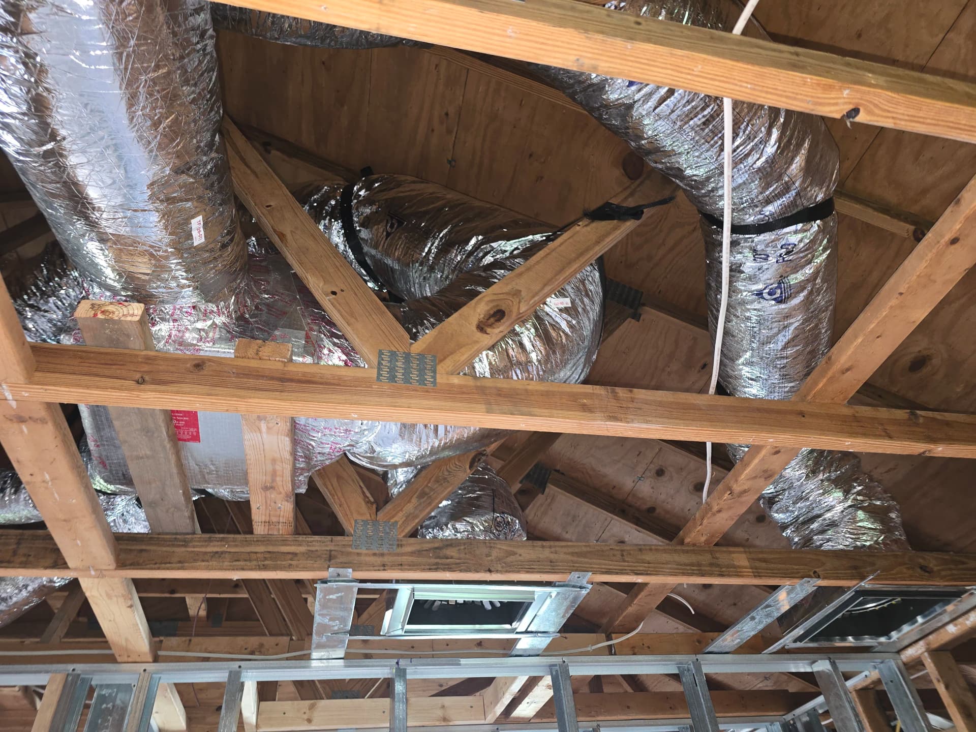 Gallery photos for HVAC Ductwork Installation During an Active Home Remodel: Image #2